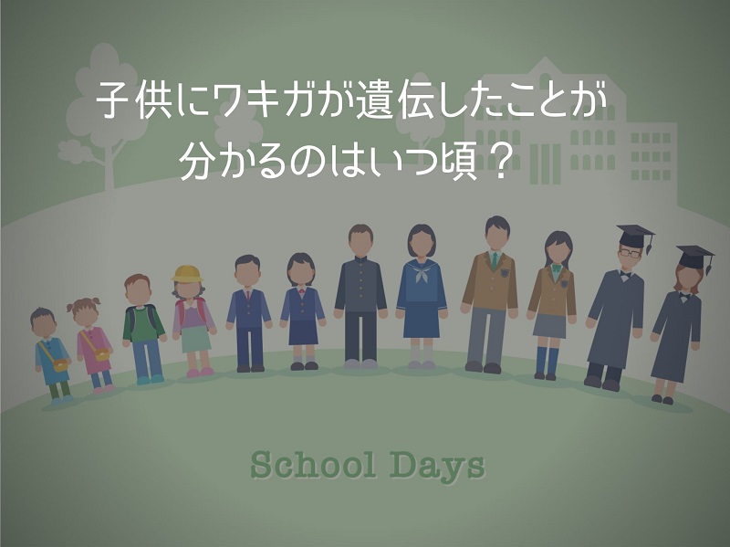 子供にワキガが遺伝